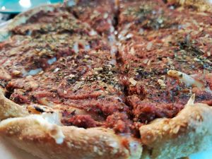 Deep dish at Just Veggiez in Madison