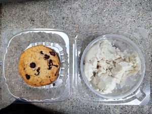 Cookie and ice cream at Just Veggiez in Madison