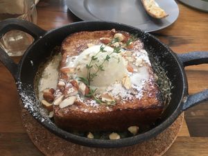 French toast at Universal Bakes and Cafe in Tokyo