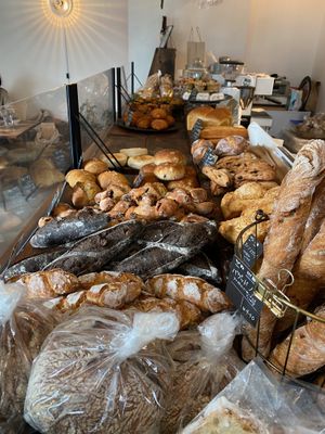 Selection of baked goods at Universal Bakes and Cafe in Tokyo