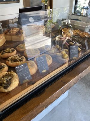 big sortiment (not completely shown in picture)  at Universal Bakes and Cafe in Tokyo