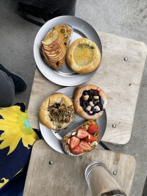 All vegan pastries -- but there's many more to choose from!  at Universal Bakes and Cafe in Tokyo