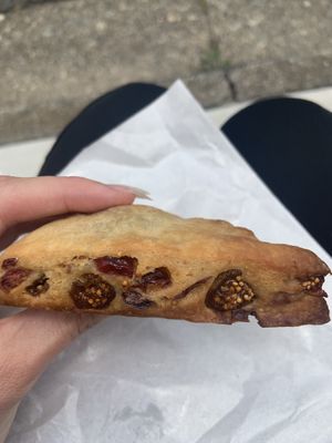 Fig and cranberry scone, delish!  at Universal Bakes and Cafe in Tokyo