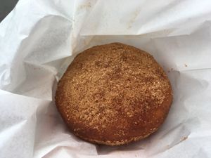 Cinnamon bun at Universal Bakes and Cafe in Tokyo