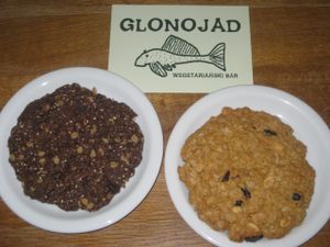 Vegan cookies at Glonojad in Krakow