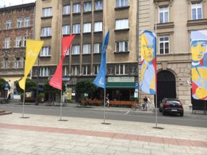 view from Grunwalski monument  at Glonojad in Krakow
