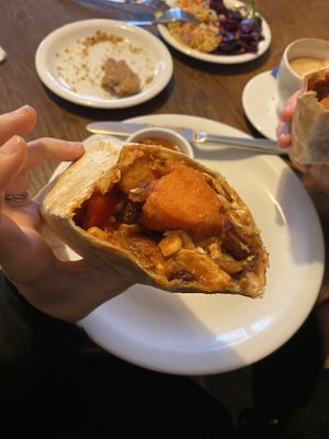 vegan burrito with sweet potato, huuuge portion  at Glonojad in Krakow