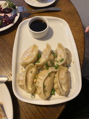 asian style dumplings   at Glonojad in Krakow