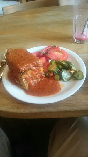 eggplant casserole at Glonojad in Krakow