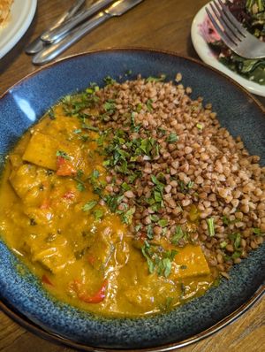 Vegetable Curry with Buckwheat at Glonojad in Krakow