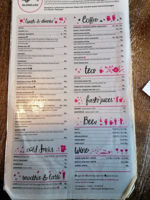 Menu March 2025 at Glonojad in Krakow