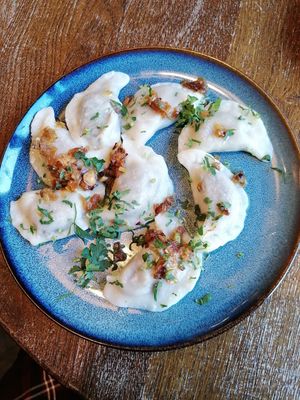 Filled dumplings at Glonojad in Krakow