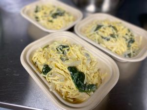Lemon Spaghetti  at Nourish Juicery and Kitchen in Blissfield