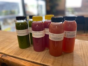 Mini Juice Sampler at Nourish Juicery and Kitchen in Blissfield