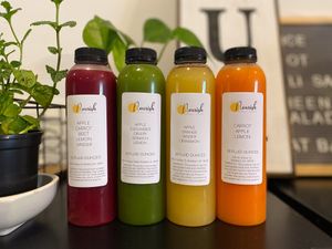Drink the Rainbow! at Nourish Juicery and Kitchen in Blissfield