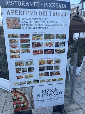 Menù  at Vida in Alberobello