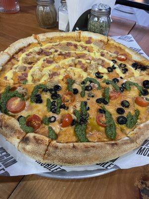 Pizza   at Vegan Mobile in Santiago