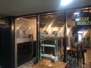 Shop upstairs   at Vegan Mobile in Santiago