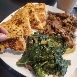 Vegan Omelette Platter at Nourish Philly in Philadelphia