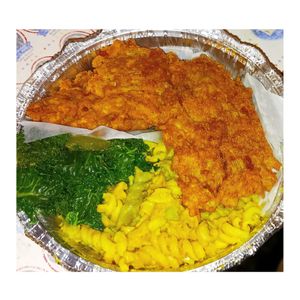 Vegan Fried Chik'Un Platter at Nourish Philly in Philadelphia