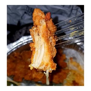 Enoki fried chik'un at Nourish Philly in Philadelphia