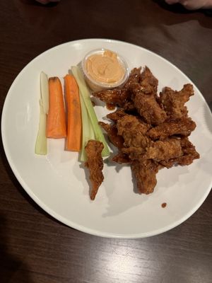 Vegan *Tings*  - they were delicious! The carrots we got didn’t seem fresh   at Nourish Philly in Philadelphia