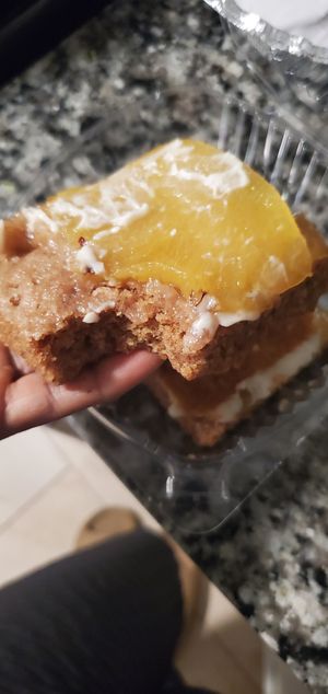 Pineapple cake at Nourish Philly in Philadelphia