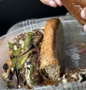 the cheesesteak “that Philly jawn”  at Nourish Philly in Philadelphia