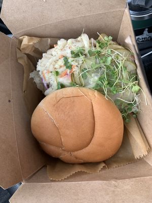 Crab cake! at Veggies N'at in Pittsburgh