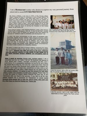 William’s story   at Katze Vegan & Vegetarian  in Hanoi