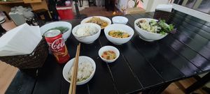 A huge meal for one! 😅 at Katze Vegan & Vegetarian  in Hanoi