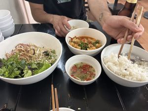 Loadsa food  at Katze Vegan & Vegetarian  in Hanoi