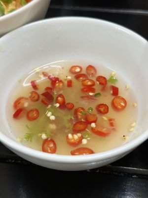Lime juice and chillies   at Katze Vegan & Vegetarian  in Hanoi