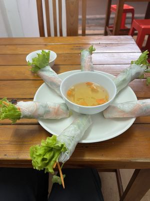 Single spring roll order  at Katze Vegan & Vegetarian  in Hanoi