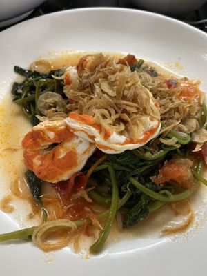 Vegan prawn with veggie  at Katze Vegan & Vegetarian  in Hanoi