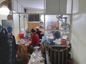 Prep Area. at Katze Vegan & Vegetarian  in Hanoi