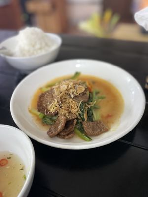 Vegan beef dish 95k #Veganuary at Katze Vegan & Vegetarian  in Hanoi