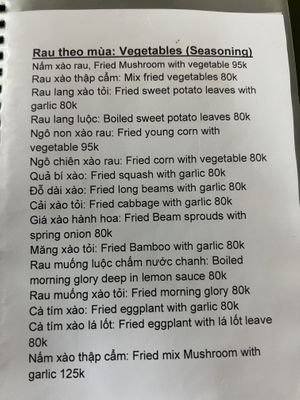 Menu page 4  at Katze Vegan & Vegetarian  in Hanoi