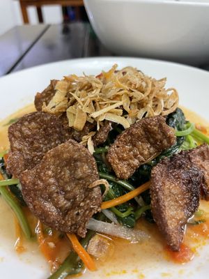 Vegan beef - love it #Veganuary at Katze Vegan & Vegetarian  in Hanoi