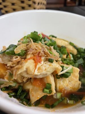 Tofu in tomato sauce   #Veganuary at Katze Vegan & Vegetarian  in Hanoi