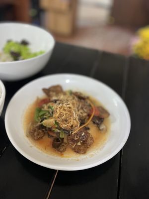 Beef - 1st on the menu  #Veganuary at Katze Vegan & Vegetarian  in Hanoi