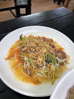 Vegan pork and vegetables  at Katze Vegan & Vegetarian  in Hanoi