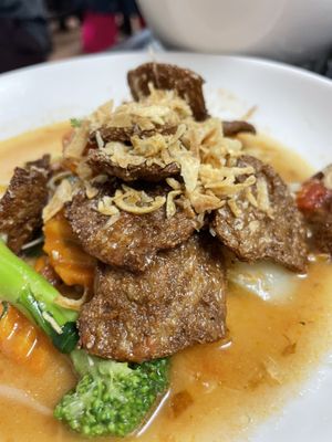  Vegan beef first off the menu - favourite   at Katze Vegan & Vegetarian  in Hanoi