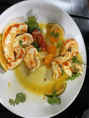 Prawn in orange saucee  at Katze Vegan & Vegetarian  in Hanoi