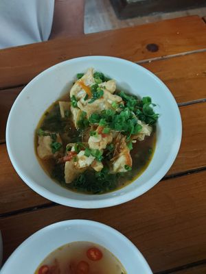 Free tofu dish at Katze Vegan & Vegetarian  in Hanoi