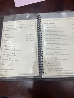 Menu  at Katze Vegan & Vegetarian  in Hanoi