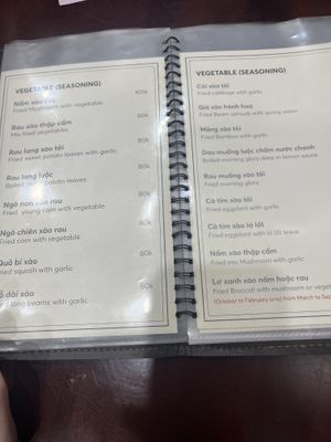Menu  at Katze Vegan & Vegetarian  in Hanoi