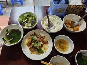 "Ribs" with pineapple + freebies at Katze Vegan & Vegetarian  in Hanoi