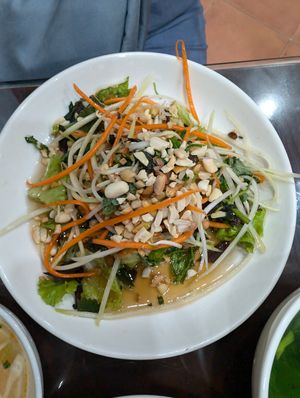 papaya salad with peanut at Katze Vegan & Vegetarian  in Hanoi