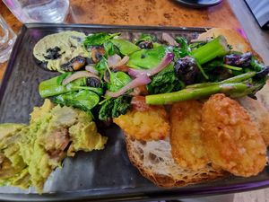 Epicurian Vegan with spinach 😋 at Candy Cafe Bar in Cairns